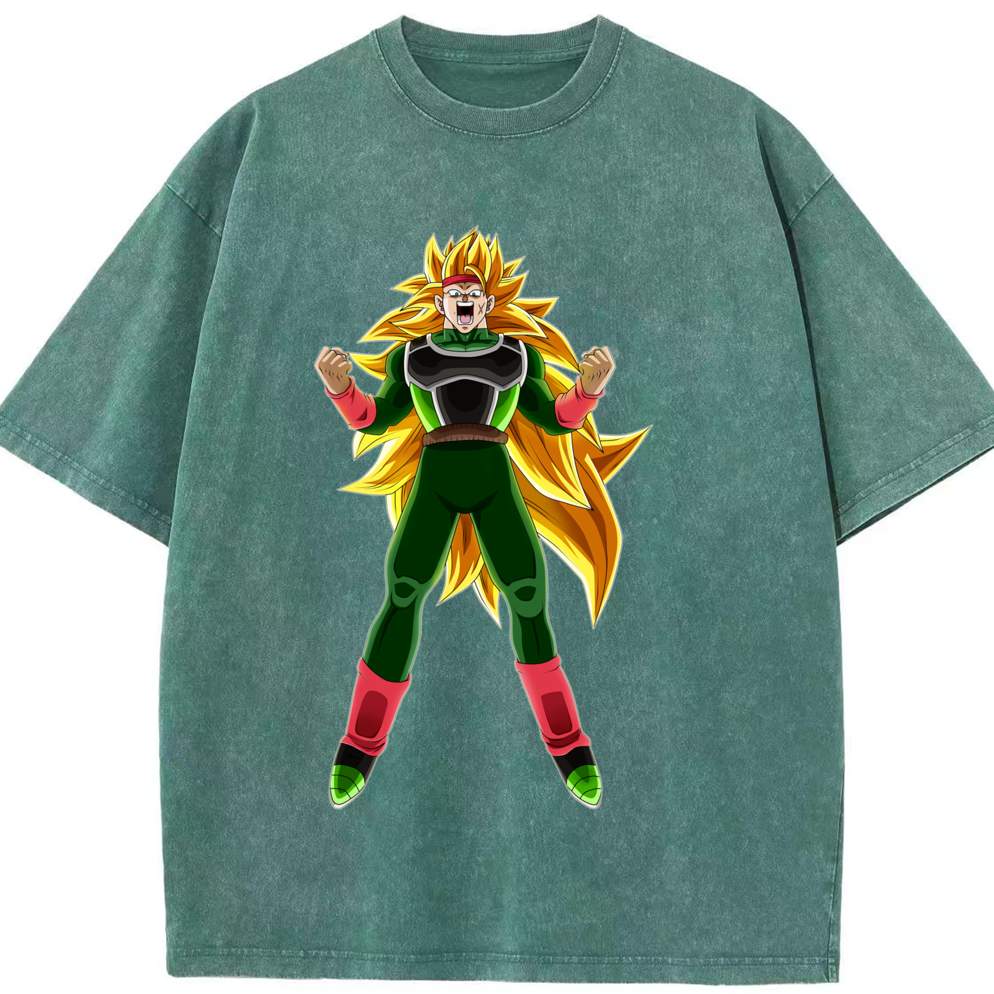 （画像用） ドラゴンボール ブロリー DRAGON BALL Broli 綿100% ヴィンテージ風 半袖Tシャツ（フロントプリント）